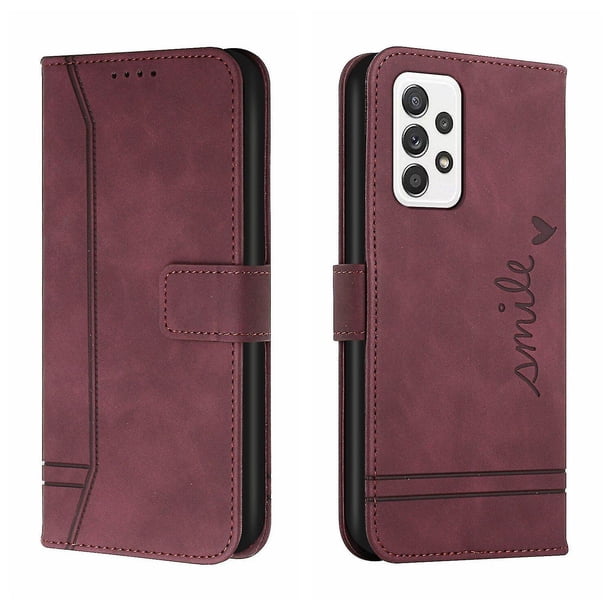 Funda con tapa estilo vintage para Samsung A52 4G/5G, ranura para múltiples tarjetas, protección total, estilo retro, material PU+TPU