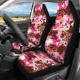 thumbnail image 3 of Uourmeti Pink Abstract Car Seat Covers 3 Pack Car Seat Covers Full Set Comfortable Driving Easy to Install Suitable for Trucks Cars, 3 of 10