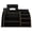 Black, variant on Xirurus Wood Desktop Organizer with Drawers, Innovative Cosmetics and Stationery Storage Rack for Home Office, Black (14.57 inches / 37 cm)
