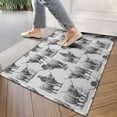 thumbnail image 4 of Gray Highland Cow Person Pattern Door Rugs,Washable Non Slip Door Mats Indoor,Decorative Door Mats,Entry Mat Indoor for Entrance,Bedroom,Kitchen,Bathroom,17"x30", 4 of 6