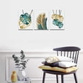 thumbnail image 4 of Canvas Wall Art For Living Room Family Wall Decorations For Bedroom Kitchen Dining Room Wall Decor Abstract Painting Leaves Wall Pictures Artwork Office Canvas Art Prints Bathroom Home Decor 3 Piece, 4 of 6