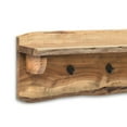 thumbnail image 7 of Alaterre Hairpin Natural Live Edge 36" Bench with Coat Hook Shelf Set, 7 of 7
