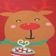 thumbnail image 3 of Christmas Family Matching Pyjamas Sets Reindeer Pattern Long Sleeve Tops+Plaid Pants Sleepwear Loungewear, 3 of 6