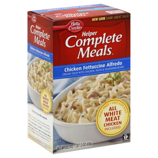 General Mills Betty Crocker Helper Complete Meals Chicken Fettuccine