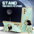 thumbnail image 4 of For Samsung Galaxy Note 10 Plus Case with Astronaut Stand, Women Girls Galaxy Note 10 Plus Cases, Girly Cute 6D Spaceman Heart Pattern Phone Cover for Note 10 Plus 6.8 Inch Mint Green, 4 of 11