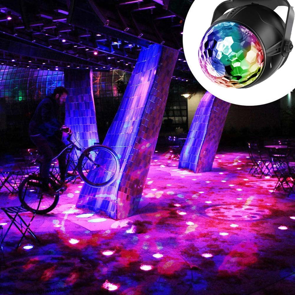 Private Jungle 7 Color Magic Ball Light, Sound Control Rotating Dj Light Stage Light