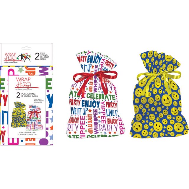 Bolsa de regalo con cordón, imágenes de papel surtidas para todas las ocasiones (paquete de 6)