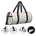 thumbnail image 5 of Fotbe Pastel Christmas Cookies Pattern Foldable Sports Gym Bag with Wet Dry Pocket, Ultralight Travel Bag, Large Capacity Duffel Bag, Splash Proof Carry on Bag, Overnight Bag, Weekender Bag, 5 of 8