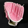 thumbnail image 3 of Outdoor Sports Baseball Glove Softball Practice Equipment Outfield Pitcher Gloves PU Softball Glove Pink, 1 pcs, 3 of 5