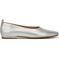 thumbnail image 2 of Franco Sarto Women's Ariel Silver Leather Ballet Flat 5.5M, 2 of 5