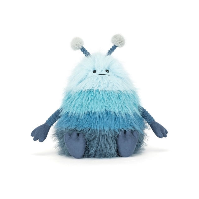 Jellycat Zumblebi Alien Soft Toy, 9.1 inch, Fluffy Blue Ombre Plush Alien Stuffed Animal with Pom-Pom Antennae
