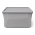 thumbnail image 3 of Mainstays Kids Gray Medium Plastic Storage Bin with Lid, 3 of 7