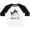 thumbnail image 3 of Inktastic Shark Life Fun Shark with Sunglasses Boys or Girls Toddler T-Shirt, 3 of 5
