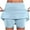 Light Blue 1, variant on Women's Athletic Skort High Waist Tennis Skirt with Bulid in Shorts for Running Training Sports Golf