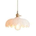 thumbnail image 1 of Flower Glass Pendant Light, Ceiling Colorful Pendant Lamp, Modern Farmhouse Pendant Light Fixture, Pendant Lighting for Kitchen Sink Island Dining Room Table Bar Counter Entrance Cafe, 1 of 6
