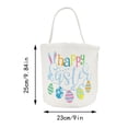 thumbnail image 3 of Panier de Pâques Lapin de Fête Imprimé en Toile Cadeau Sac à Bonbons, 3 of 7