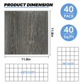 thumbnail image 3 of 40 Sheet Vinyl Flooring 12” x 12” Peel and Stick Floor Tile Waterproof Light Brown Wood Vinyl Floor Tiles Clearance Self Adhesive Floor Tiles Sticky Laminate Flooring Stick on Bathroom Kitchen, 3 of 12