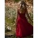 thumbnail image 4 of Sunloudy Vestido midi de verano para mujer, sin mangas, sin espalda, color sólido, cintura alta, vestido de fiesta Sunloudy moda, 4 of 5
