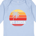 thumbnail image 4 of Inktastic St Lucia Vacation Travel Cruise Boys or Girls Long Sleeve Baby Bodysuit, 4 of 5