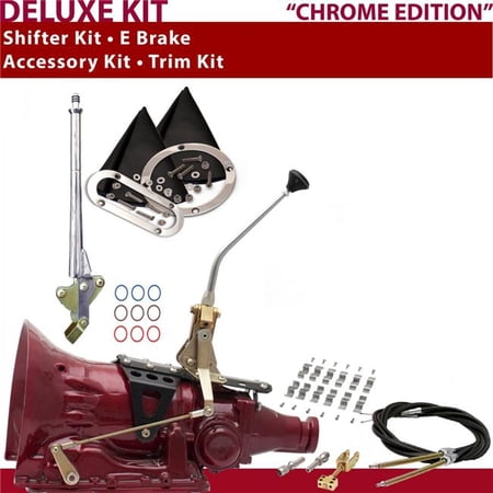 American Shifter TH400 Shifter Kit 10 in. E-Brake Cable Clamp Trim Kit for CBF88