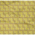 thumbnail image 4 of oneOone Organic Cotton Poplin Twill Fabric Greek Key Geometric Print Fabric By The Yard 42 Inches Wide, 4 of 4