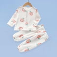 thumbnail image 2 of Odeerbi 6M-8Y Niños Niñas Suave Pijamas Manga Larga Tops Pantalones Conjunto Suave Impreso Ropa de Dormir Primavera Verano Dos Piezas Pijama Conjuntos, 2 of 3