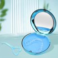 thumbnail image 4 of Travel Retainer Case with Mirror Storage Container with Vent Holes Silicone Liner Storage Boxes Mouth Guard, 4 of 7