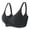 Black, variant on Xijirk Women Wireless Maternity Bra with Down Cups Adjustable Straps for Breastfeeding Daily Wear,Blue,XL