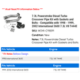 thumbnail image 2 of 7.3L Powerstroke Diesel Turbo Crossover Line Kit with Gaskets and Bolts - Compatible with 1998 - 1999, 2002 International 3600 7.3L V8 T444E, 2 of 2