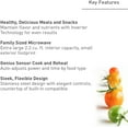 thumbnail image 2 of Panasonic Oven with Cyclonic Wave Inverter Technology, 1250W, 2.2 cu.ft. Countertop Microwave with Genius Sensor One-Touch Cooking – NN-SD975S (Stainless Steel/Silver), Stainless, 2 of 21