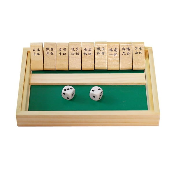 Cierra La Caja Juego De Dados Juego De Mesa De Madera Interacción De Entretenimiento Para Reuniones Guardurnaity FN003360-02