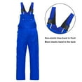 thumbnail image 3 of Toptie Men's Blue Bib Overall Mid-weight Coverall Big and Tall with Tool Pockets, Workwear Apparel, 3 of 10