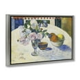 thumbnail image 4 of Stupell Industries Classic Gauguin Flowers & Fruit Bowl Food & Beverage Painting Gray Floater Framed Canvas Art Print Wall Art, 31 x 21, 4 of 10