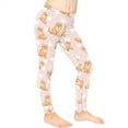 thumbnail image 3 of COEQINE Ginger Cat Heart Pink Girls Yoga Leggings High Waist Sport Pants Buttery Soft Stretch Running Leggings, for 12-13 Years Kids Girls, 3 of 7