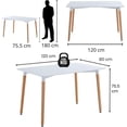 thumbnail image 2 of Mesa multiusos FRATELLO MUEBLES para Recámara o Comedor color Blanco, 2 of 6