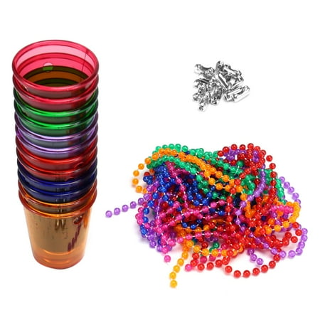 

Bachelorette Prom Party Supplies 12Pcs Bead Chain Cup Wine Multicolor