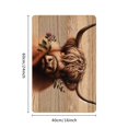 thumbnail image 2 of Creowell Highland Cow Flowers Fast Absorption Bath Mat Home Decor 24x16in, 2 of 5