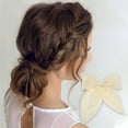 thumbnail image 2 of Unique Bargains 1 Pc Christmas Hair Clips Bow Hairdo Clip for Christmas 7.48"x5.51" Beige, 2 of 6