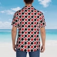 thumbnail image 4 of Pofeuu Playing Cards Print Hawaiian Shirt for Men Sleeves Casual Button Down Summer Beach Dress Shirts T-Shirts,Small, 4 of 7
