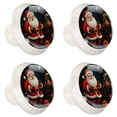 thumbnail image 2 of 4 Pcs Round White Knobs for Kitchen Cabinet Cupboard Dresser Bookcase Santa Claus Drawer Pulls Handles Home Decor, 2 of 8