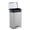 12L Stainless Steel Color, variant on Kicctian 1.3 Gallon Kitchen Trash Can, Stainless Steel Step Garbage Bin with Soft Close Lid and Removable Bucket, Odor Control, Anti-Slip Base for Bathroom, Office, Kitchen, Black