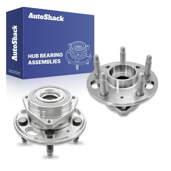 AutoShack Front Wheel Hub Bearing Assemblies with ABS Replacement for 2010-2017 Chevrolet Equinox 2010-2017 GMC Terrain 2-PC