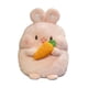 thumbnail image 3 of Peluche de juguete suave, regalo de inauguración de la casa, almohada para dormir abrazable, juguete de peluche lindo conejo rábano rosado, 3 of 9