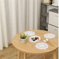 thumbnail image 6 of Homng Placemat Clearance!12 Placemats with White,Doilies 12Pcs 8 Inch Doilies Crochet Round Lace Doily Handmade Placemats Cotton Crocheted White, 6 of 6