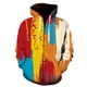 thumbnail image 1 of Sudadera con capucha con estampado 3D de grafiti para hombre, mujer y niño, ropa de calle informal con cremallera, 2024, 1 of 6
