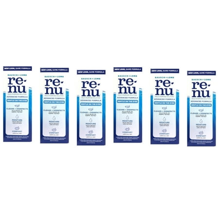 Bausch & Lomb Renu Multi Purpose Contact Lens Solution Sterile 2oz, 6-Pack