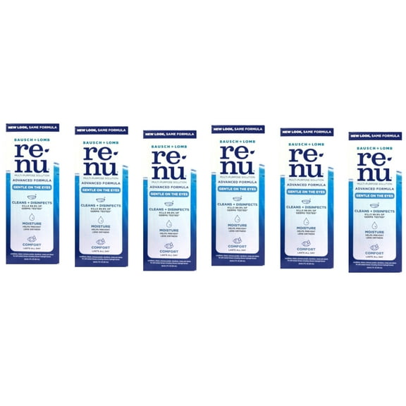 Bausch & Lomb Renu Multi Purpose Contact Lens Solution Sterile 2oz, 6-Pack