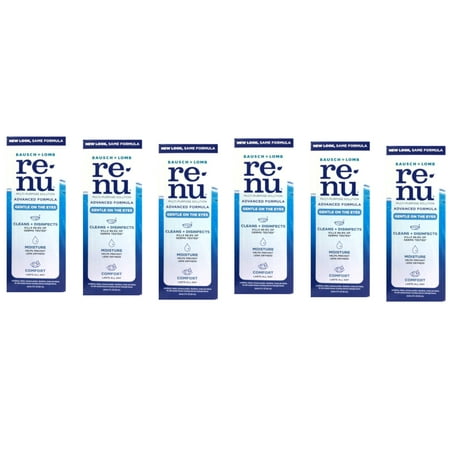 Renu Contact solution, Advanced Triple Disinfectant Formula 2 fl oz - 6 Pack