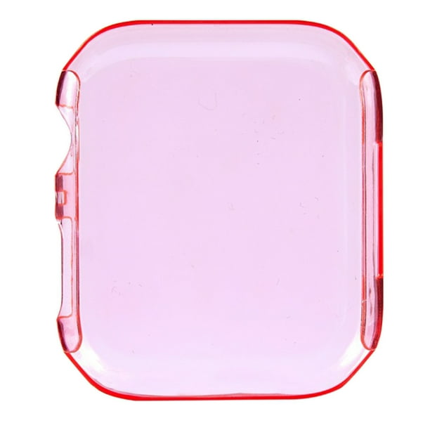 Funda protectora de PC para reloj inteligente Watch 4 de 44 mm rosado