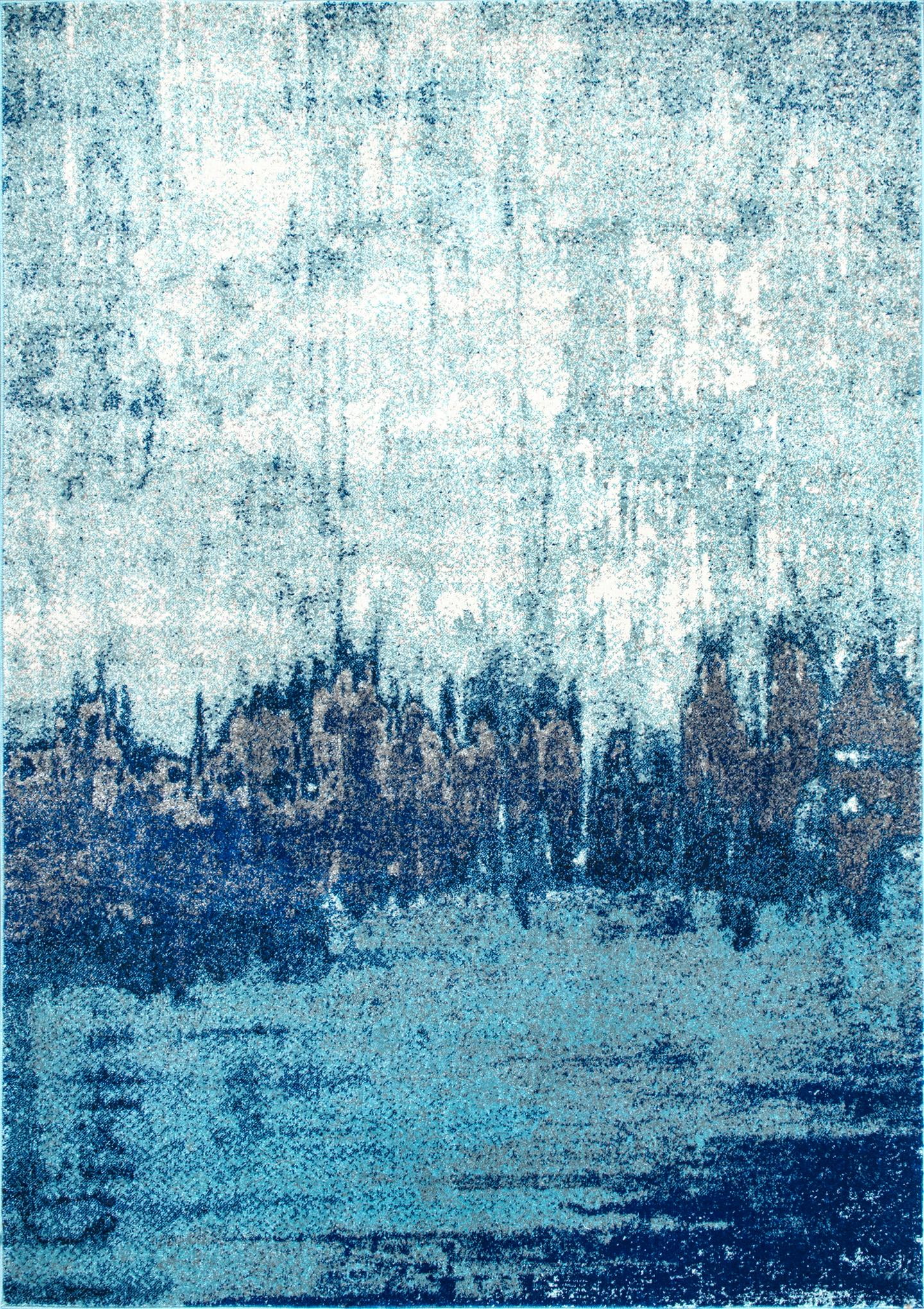 nuLOOM Alayna Abstract Area Rug, 12' x 15', Blue